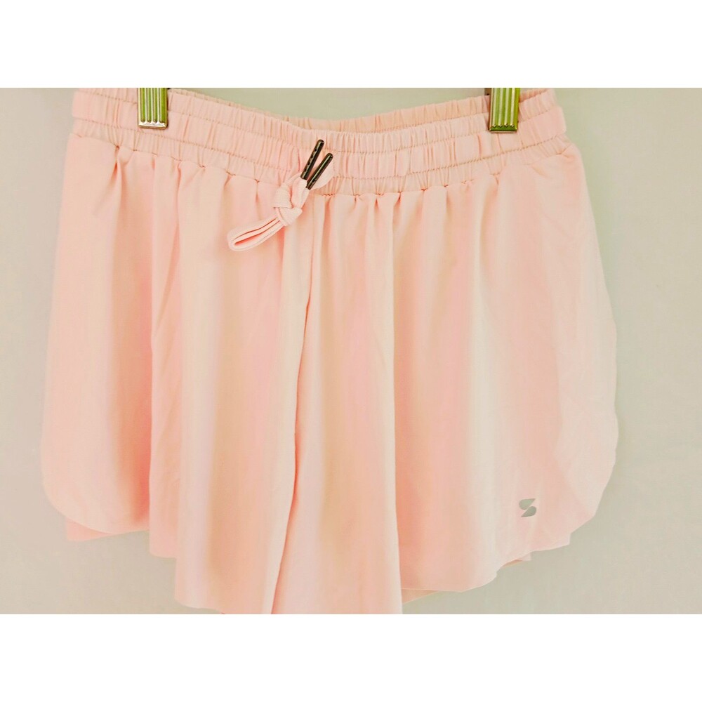 Stelle Girl's Pink Athletic Shorts Drawstring Elastic Waist Stretch Knit